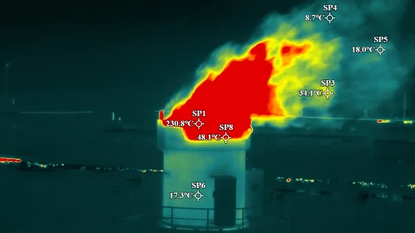 Thermische drone inspecties voor warmteverlies en hotspots